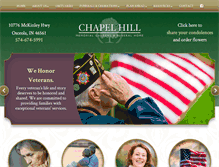 Tablet Screenshot of chapelhillmemorial.com